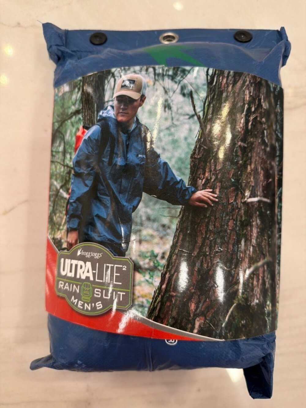 Frogg Toggs NWT Ultra-Lite2 Mens Waterproof Rain Suit Size 2X Blue Lightweight &